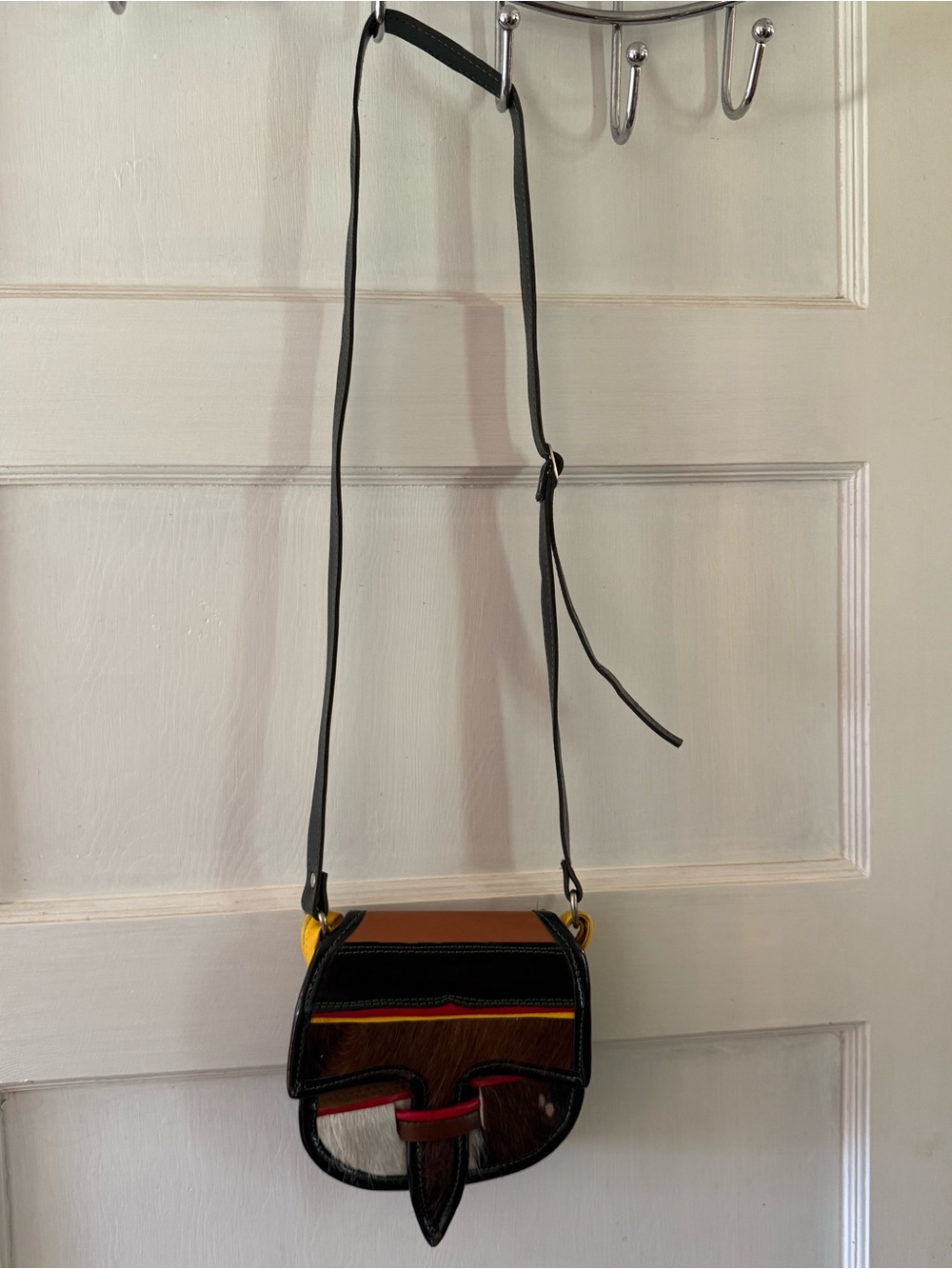 Traditional Colombian Cowhide Carriel Crossbody